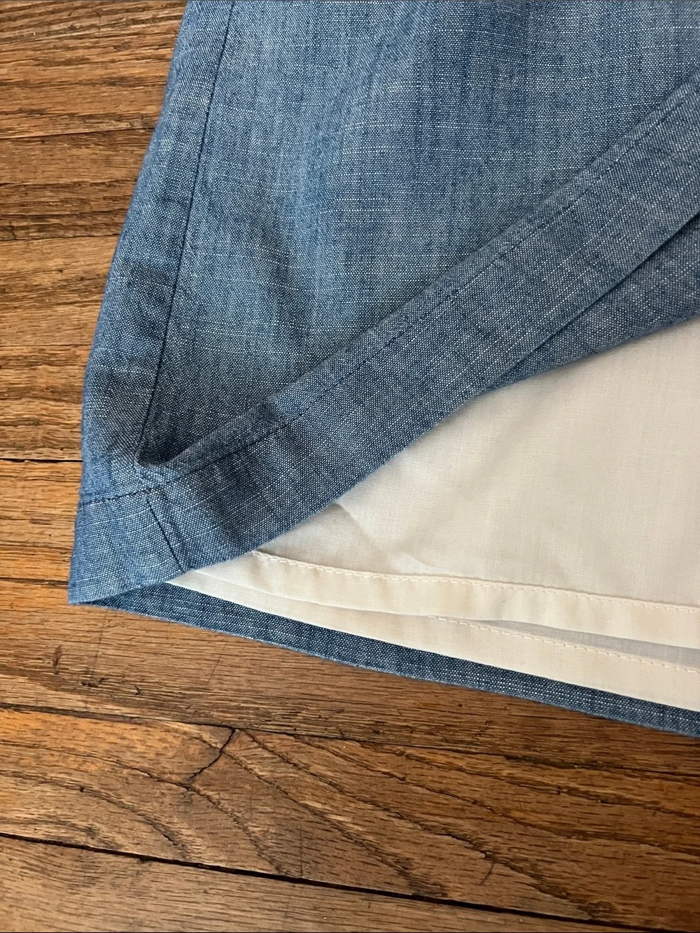 Women’s J.Crew Re-Imagined Chambray Elastic-Waist Skirt - Blue